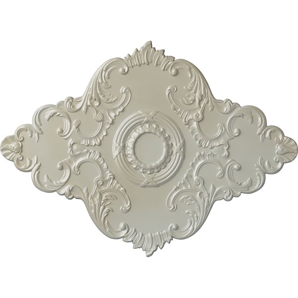 Ekena Millwork Piedmont Ceiling Medallion (Fits Canopies up to 6 1/2"), 67 1/8"W x 48 5/8"H x 1 7/8"P, Flash Blue CM67PEFBS - main